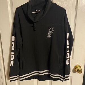 EUC Woman’s Spurs Pullover Sweatshirt Size M Black Long Sleeve